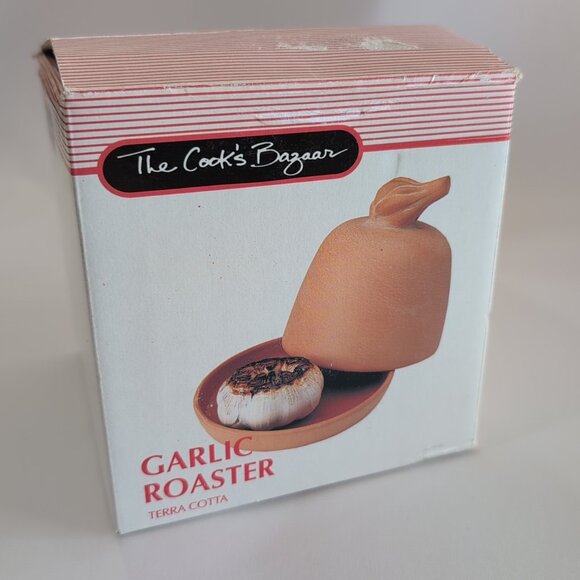 The Cook's Bazaar Terra Cotta Garlic Roaster New - Open Box - Picture 1 of 8